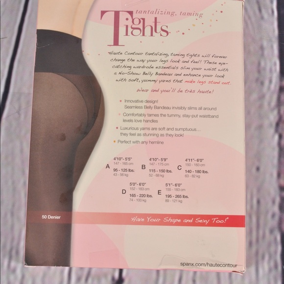 Spanx Haute Contour Footless Tights Nude F - Picture 3 of 6